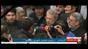 صحبت‌های لاریجانی از اقدامات مجلس برای جلوگیری از وقوع حوادث مشابه پلاسکو