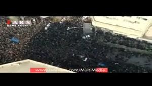 اولین فیلم هوایی از مراسم تشییع پیکر آیت‌الله هاشمی رفسنجانی