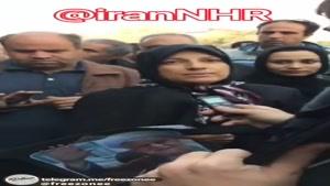 کلیپ جنجالی از صحبت های یک زن از میان مردم در مراسم تشیع جنازه ی هاشمی_رفسنجانی