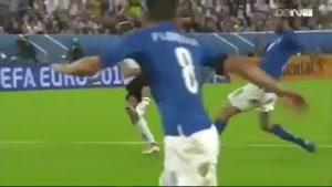اینم از حرکت فوق العاده مدافع ایتالیا در یورو2016
