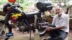 موتور سیکلتی که به جای بنزین با آب کار می کند