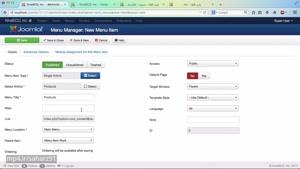 افقی کردن منو در جوملا joomla- جلسه 28