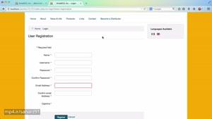 تنظیمات ثبت نام در جوملا Joomla -قسمت 77