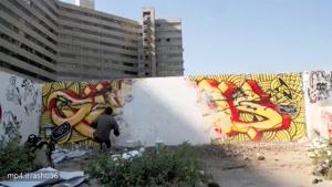 بچه های اکباتان گرافیتی غربی را به ایرانی تبدیل کردند