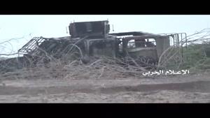انهدام خودروی مزدوران سعودی در استان «تعز»