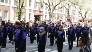 اجرای سرود ای ایران توسط پلیس نیویورک با وجود تحریم ها