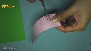 آموزش درست کردن گل سنبل با کاغذ و تکنیک اوریگامی