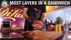 ثبت رکورد ساندویچی با بیشترین لایه