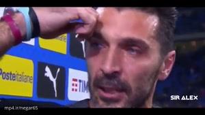 اشک های بوفون بعد از حذف از مقدماتی جام جهانی 2018