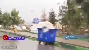 وضعیت بد مردم زلزله زده سرپل ذهاب زیر بارش باران