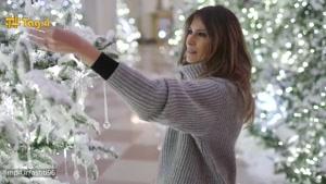 دکور اولین کریسمس خانواده ترامپ در کاخ سفید