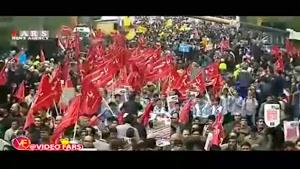 حضور چشمگیر مردم در راهپیمایی ضد استکباری 13 آبان