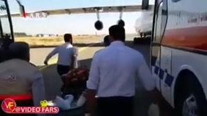 انتقال مصدومان زلزله با هواپیما به استان‌های همجوار