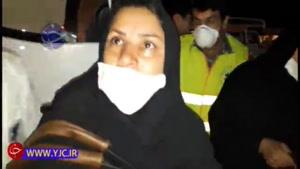 لحظه ورود مصدومین ایرانی که در خاک عراق تصادف کرده بودند