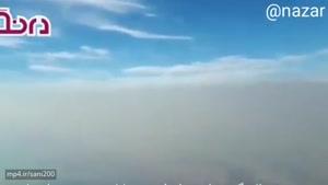 تصاویر تکان دهنده آسمان تهران از کابین خلبان