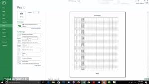 آموزش اکسل - جلسه پانزدهم آشنایی با بحث پرینت در اکسل
