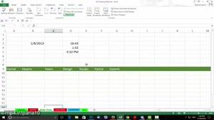 آموزش اکسل - جلسه هشتم Dates Times / Undo / Comments
