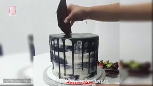 کیک هایی با تزیینات زیبا مانند آدم برفی