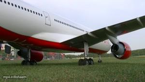 تست پرواز از نمونه کوچک شده AIRBUS A-330-300 MODEL JET