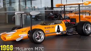 سیر تکاملی ماشین های کمپانی McLaren در بازه ی (1964 - 2017)