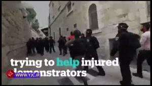 یورش وحشیانه نظامیان اسرائیلی به نیروهای امدادی در فلسطین
