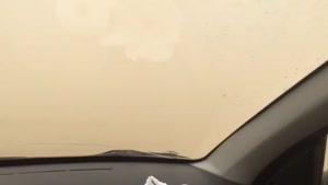 ویدیو از ریزگرد در جاده ماهشهر-هندیجان