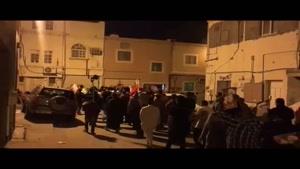 فیلم/تظاهرات مردم بحرین در شب محاکمه شیخ «عیسی قاسم»