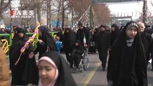  راهپیمایی دیدنی و باشکوه ۲۲ بهمن در تهران