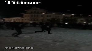 برف بازی دیشب در میدان شهرداری رشت در حد جنگ ستارگان
