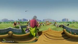 ویدیو 360 درجه : در محیط انیمیشن Clash of clans