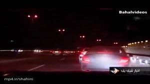 رانندگی‌ وحشتناک و لایی کشی‌ رانندگان متخلف با خودرو‌های لوکس در تهران