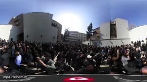 ویدئوی 360 درجه : حال و هوای اهالی سینما در روز تشییع علی معلم