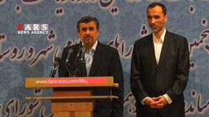 حاشیه‌های سخنرانی احمدی‌نژاد در ستاد انتخابات/ رسانه نیست که چماقه!