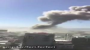 دود غلیظ بر فراز کابل پس از انفجار #تروریستی با ۶۰ کشته