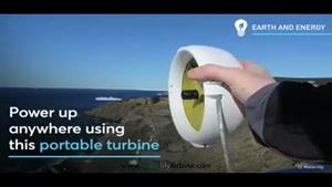 با این وسیله قابل حمل از آب و باد برق بگیرید