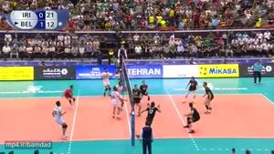 لیگ جهانی والیبال : خلاصه بازی : ایران 3 - 2 بلژیک