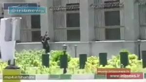 فیلم دوربین مداربسته مجلس از حادثه تروریستی دیروز