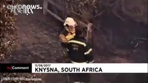 آتش‌سوزی در جاده طلایی آفریقا