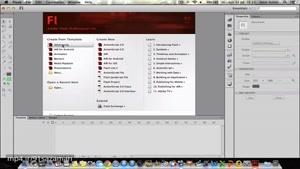 اموزش Adobe Flash CS6 -معرفی Menu Bar- قسمت2