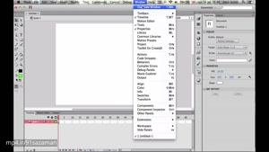 اموزش Adobe Flash CS6 - پنجره ها- قسمت 3