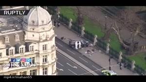فیلم هوایی از خودروی عامل تروریستی حمله به نمازگزاران نزدیک مسجدی در فینسبری لندن