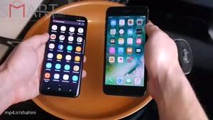 تست گوشی های Galaxy S8 و iPhone 7 Plus در اب جوش