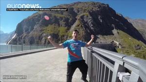 رکورد جهانی بلندترین پرتاب توپ بسکتبال از ارتفاع ۱۸۰ متری