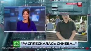حمله مردی مست به گزارشگر روسی