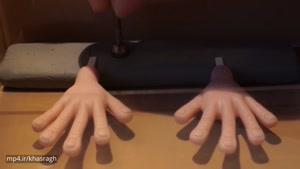 روش قالب گیری دست های یک عروسک استاپ موشن