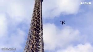 تصاویر گرفته شده از برج ایفل با هواپیمای بدون سرنشین!