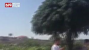 فیلم: اهتزاز پرچم یاحسین در نزدیکی مرز رژیم صهیونیستی