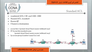 آموزش سیسکو نوشتن acl ها در روتر