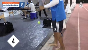روپایی زدن مارسلو با توپ تنیس 