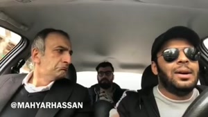 راننده اسنپ و خوشحالی با بازی ایران و ژاپن 